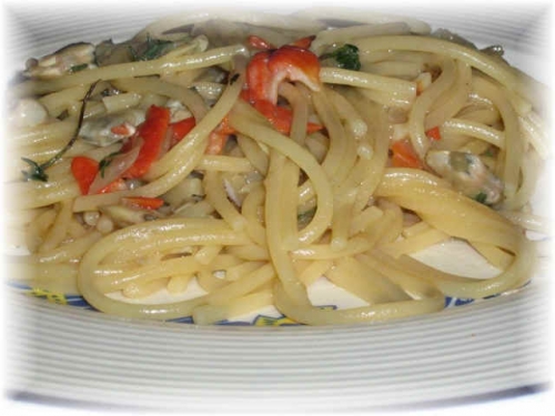 spaghetti ai fasolari e vongole